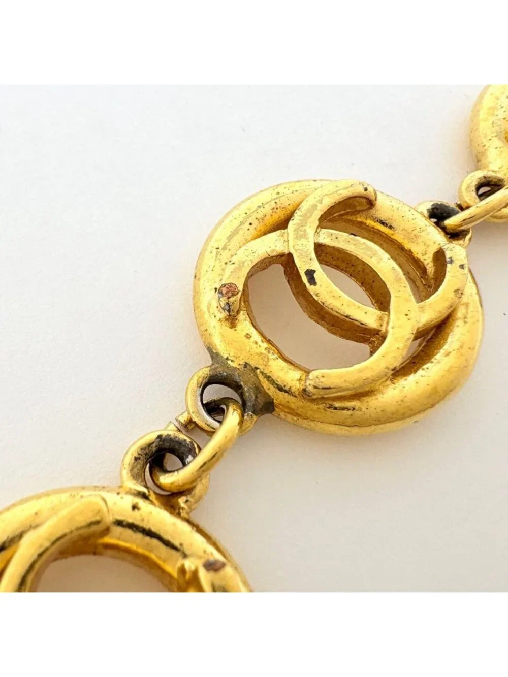 Chanel CC Logo Bracelet Gold Plated